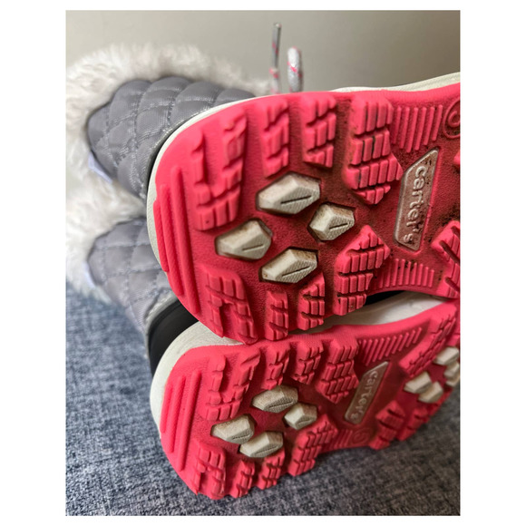 Carters Little Girls Toddler Size 5 Winter Snow Boots Duck Boots - Picture 8 of 13